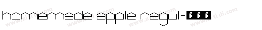 homemade apple regul字体转换